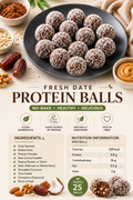 Fresh Date Protein Balls